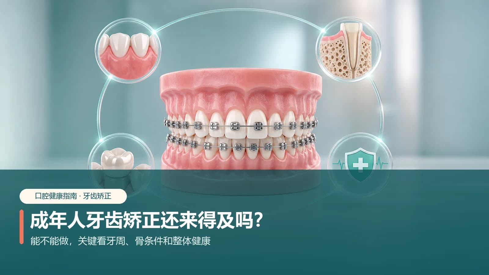成年人牙齿矫正还来得及吗?年龄和牙周条件怎么看科普封面