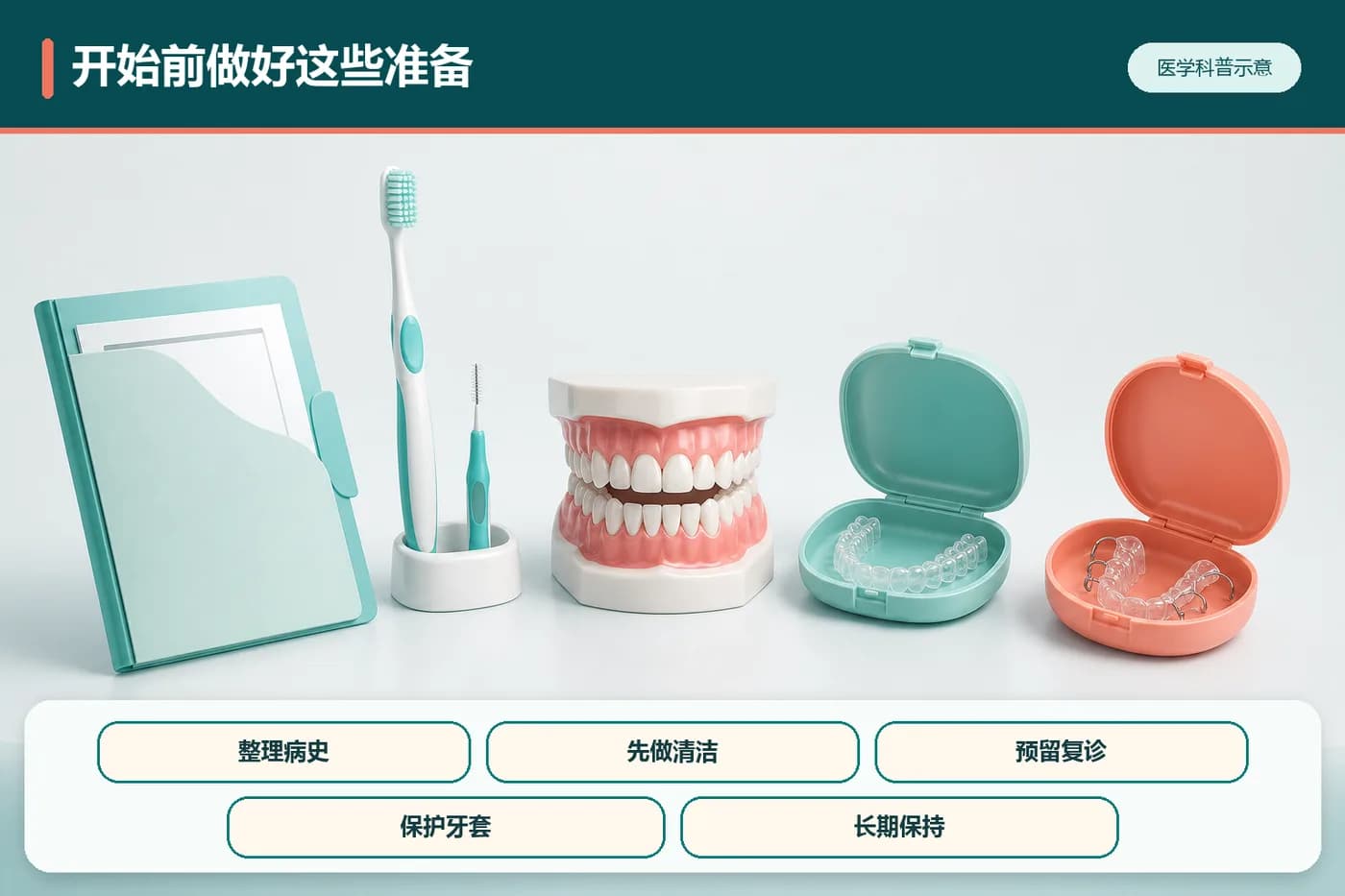 成人开始矫正前需要准备的健康与配合清单